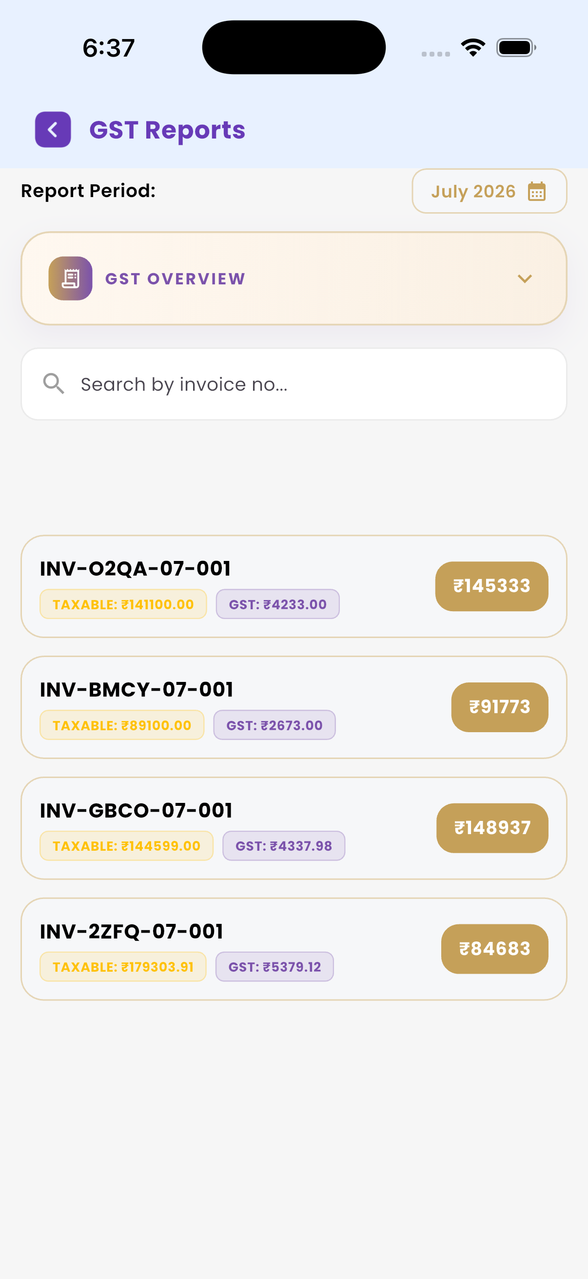 GST Reports Analytics